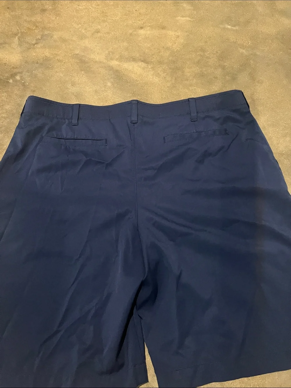 bcg Men's Navy Flat-Front Performance Shorts
